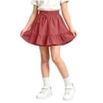 thumbnail image 2 of Amidoa Girls Shorts Soft Casual Summer Solid Color Elastic Waist Shorts for Kids Pink Size 12, 2 of 7