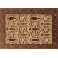 thumbnail image 1 of Ahgly Company Indoor Rectangle Oriental Brown Industrial Area Rugs, 8' x 12', 1 of 4
