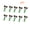 10PCS A, variant on Fishing Bite Alarm Bells Double Ring Clip-On Metal Rod Tip Bells for Night Ice Outdoor Fishing