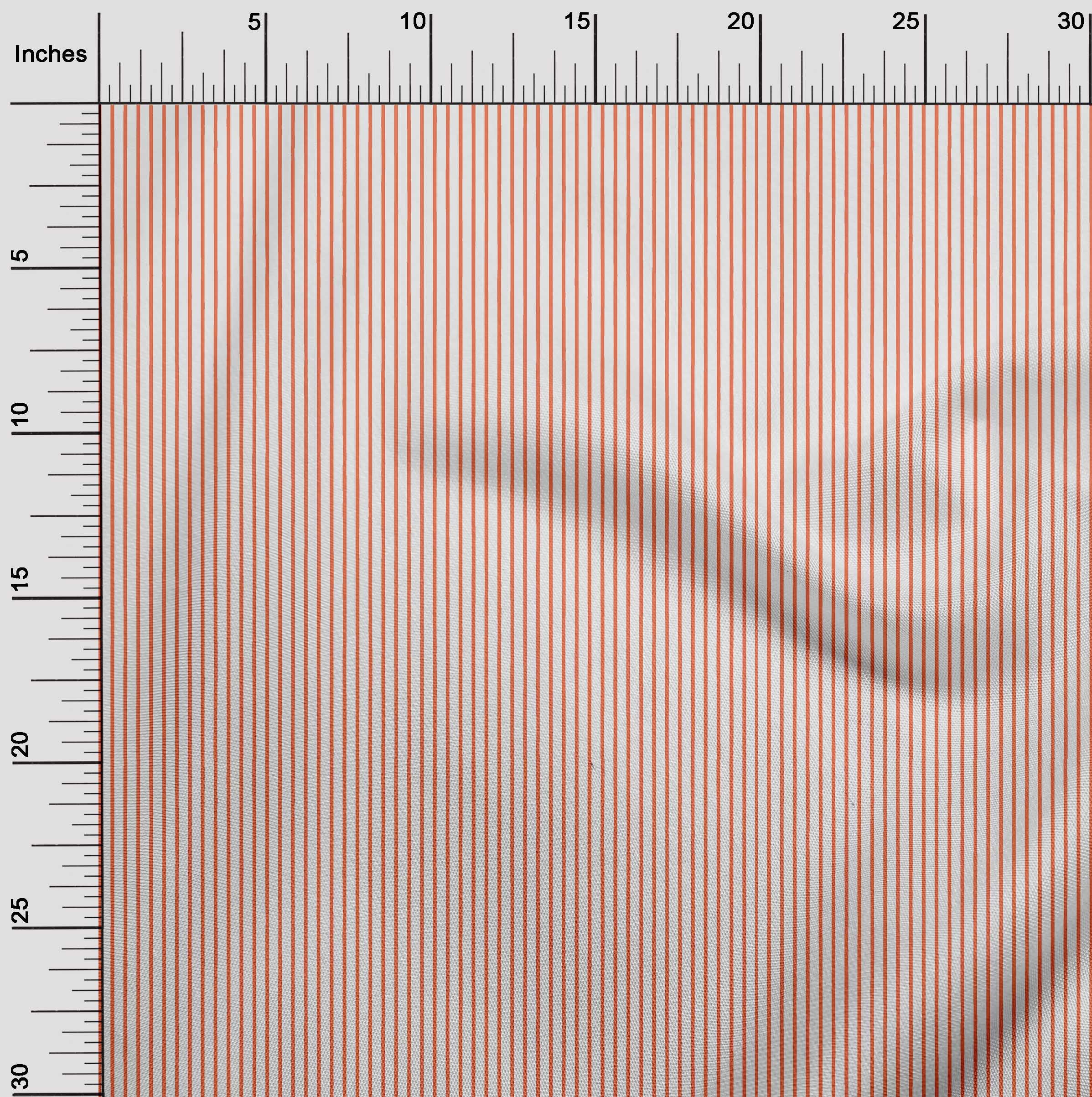 oneOone Cotton Flex Orange Fabric Stripes Diy Clothing Quilting Fabric Print Fabric By Yard 40 Inch Wide