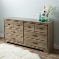 thumbnail image 1 of South Shore Versa 6-Drawer Dresser for Adult, in Weathered Oak, 1 of 11