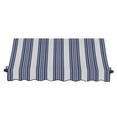 thumbnail image 3 of Awntech 6.38 Ft Charleston Sloped Fixed Awning with Scrolled Iron Arms (76.5in x 24in x 24in), Navy/Gray/White Multi, 3 of 3
