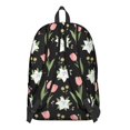 thumbnail image 3 of Pioneer Flower Floral Print Pattern Backpack for School, Cute School Bag with Adjustable Shoulder Straps and Padded Back, 15.7"x11.8"x5.5", 3 of 5