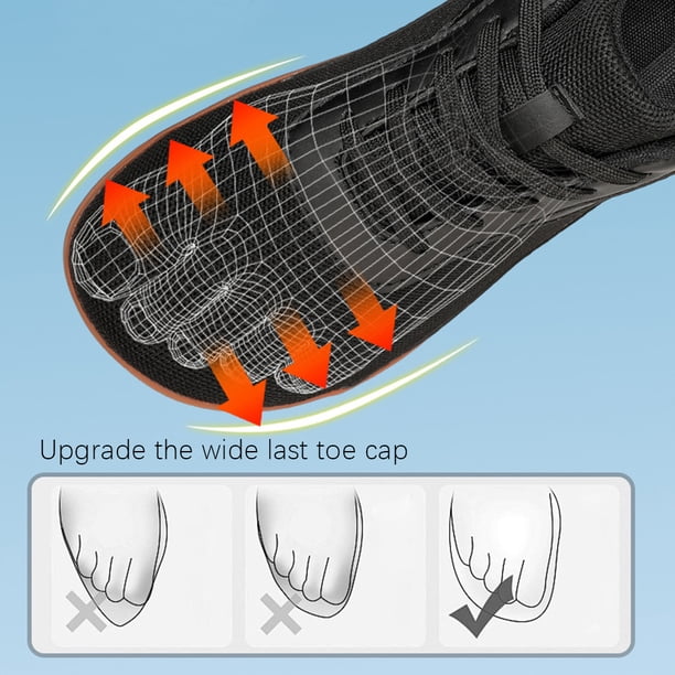 Zapatos descalzos unisex para correr zapatillas de deporte de malla plana transpirables para hombres y mujeres