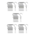 thumbnail image 3 of Baohd 10x Crochets Pivotants pour Pots de Fleurs Suspendus Robustes et Polyvalents Argent 3.5 Pouces 5Set, 3 of 6