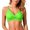 01-Green924, variant on XIAONU Thin Strap Cross Wrap Bikini Top for Women Solid Summer Shore Swim Separates