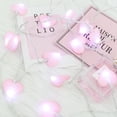thumbnail image 4 of Guirnalda de luces Led de algodón para decoración del Día de San Valentín, 10/20 Led, corazón de amor, boda, niña, luz rosa, 4 of 4