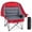 Red Gray, variant on edx Oversized Heavy Duty Camping Chair, 500 lbs Capacity, Foldable Outdoor Seat with Cup Holder & Side Pockets, Portable Lawn Seat for Outdoor Activities,Red-Gray