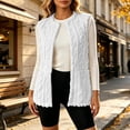 thumbnail image 4 of IROINNID Women's Fleece Vest Open Front Cable Knit Sleeveless Cardigan Coat with Pockets for Cozy Fall Winter Layering and Everyday Wear, 4 of 6