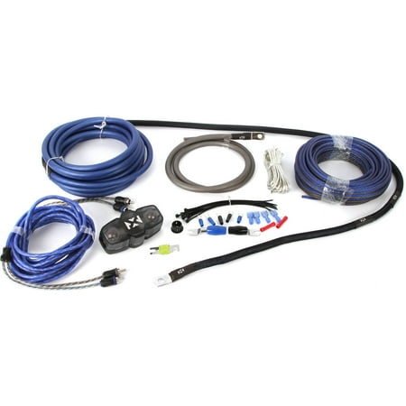 Interconnect Kit - NVX XKIT42 100 Percent Copper, 2-Channel True Spec 4-Gauge Amplifier Installation Kit with RCA Interconnect and 40' Speaker Cable