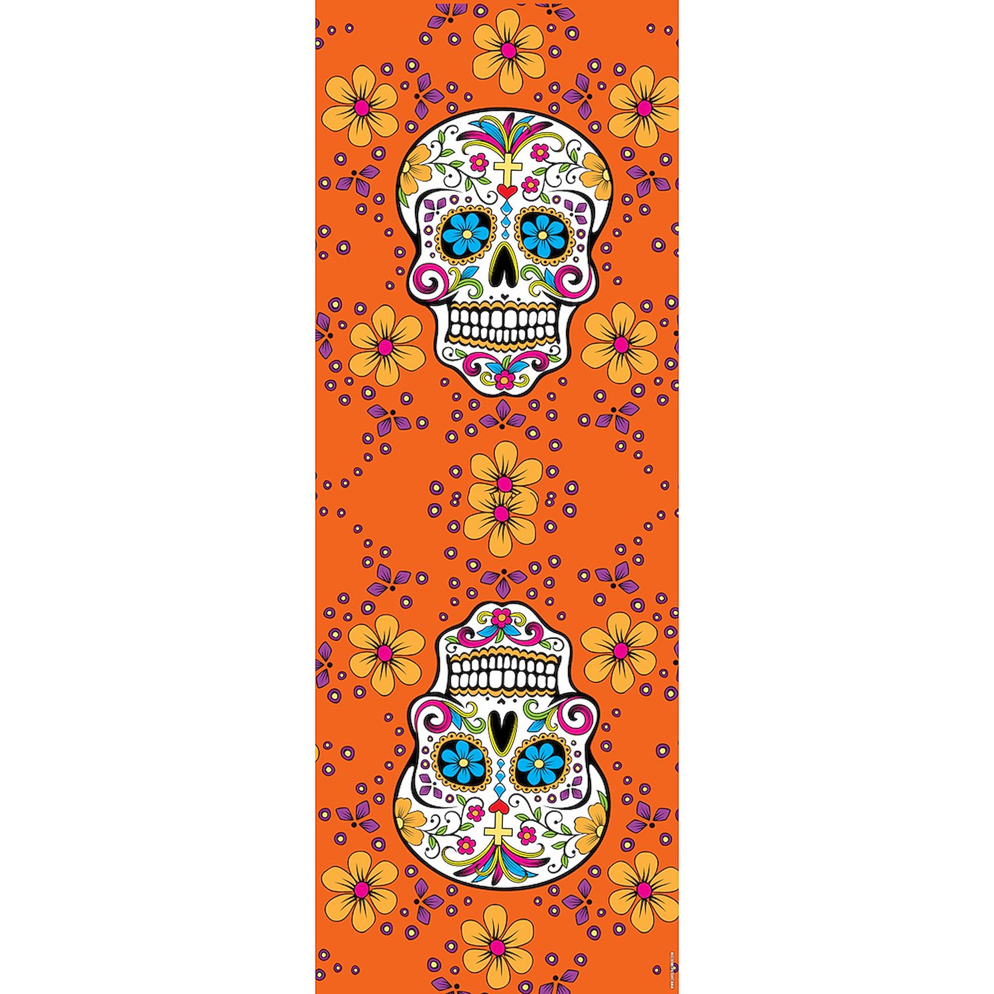 CafePress - Sugar Skull ORANGE - Large Beach Towel, Soft 30"x60" Towel with Unique Design