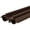Brown, variant on Randall Manufacturing Kerf Slide-in Double Bulb Weather Stripping for Doors, Draft Stopper Seal, Fills Gaps up to 1/2, 3 ft Long, Black