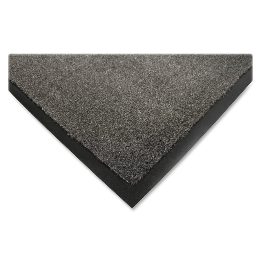 Genuine Joe Silver Series Indoor Entry Mat - Building, Carpet, Hard Floor - 10 Ft Length X 36" Width - Plush -