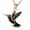 Rose Gold, variant on Sustained Bird Incised Pet Commemoration Necklace Wear resistant Urn Charm For Carrying Cherished Ashes Safely
