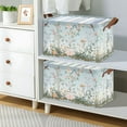 thumbnail image 6 of Ryvnso Summer Birds Floral Storage Bins Large Basket Foldable Cube Toys Organizer with Handles 1 PC, 6 of 7