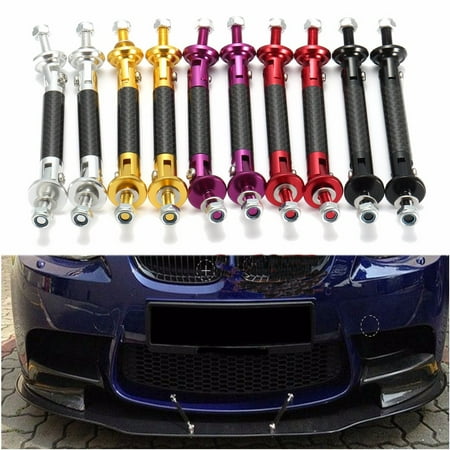 2x Universal Front/Rear Protector Rod Support Adjustable bumper strut Bumper Lip Wind Splitter Frame Multi Colors 75mm
