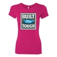thumbnail image 2 of Wild Bobby, Ford Built Tough, Cars and Trucks, Women Slim Fit Junior Tee, Raspberry, Large, 2 of 4