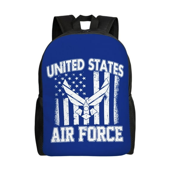 Department Of The Air Force Backpack Single-Sided Printed Backpack Light Casual Laptop Backpack Travel Backpack Suitable For Office Travel Commuting