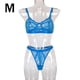 thumbnail image 1 of Encaje sexy conjunto de ropa interior sujetador ropa interior regalo para mujeres niñas, azul, M 2 piezas Advancent XX000054-25, 1 of 7