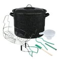 thumbnail image 1 of Granite Ware 8 Piece enameled Steel Water Bath Canning Pot Set. Includes 5 Piece Toolset and Rack. Canning Supplies Starter kit., 1 of 7