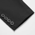 thumbnail image 3 of USNSM (XL-5XL) Plus Size Mens Blazer Casual Sport Coats for Men Slim Fit Two Button Pocket Lightweight Suit Jacket for Business Wedding Prom Black XXXL, 3 of 7