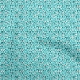 thumbnail image 1 of oneOone Velvet Turquoise Green Fabric Floral Ditsy Craft Projects Decor Fabric Printed By The Yard 58 Inch Wide, 1 of 4