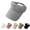 Grey, variant on Women's High Ponytail Sun Visor Hat, Breathable Knitted Wide Brim UV Protection Sun Hats for Women, Sports Knit
