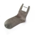 thumbnail image 2 of iMongol 3 Pairs Merino Wool Dralon Women Men Man Warm Casual Sweat absorption Dress Socks (3 Pairs, PaleGrey/DarkGrey/DarkGrey, 5-10), 2 of 8