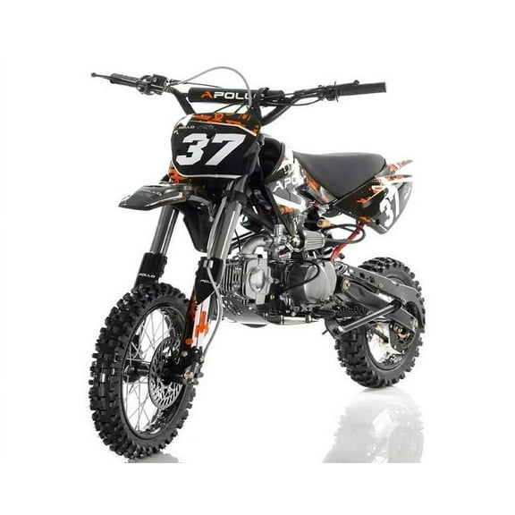 Apollo AGB-37CRF-2 Gas 125cc Dirt Bike - Black