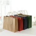 thumbnail image 2 of CHUNYAN 10PCS Large Kraft Paper Bags with Handles Bulk Recycled Paper Gift Bags Shopping Bags for Grocery Party Wedding 32x11x25cm, 2 of 7