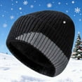thumbnail image 2 of PureCasa Wool Cuff Beanie Hat, Unisex Warm Winter Caps Soft, Fleece Lined Breathable & Cozy Stretchy Knitted Cuffed Cap, 2 of 5