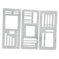 thumbnail image 3 of 3 Piezas Plantillas para Diario Plantillas de Dibujo para Agenda Plantillas de Seguimiento Herramientas de Diseño en PVC Reutilizables Adecuadas para Estilo A, 3 of 8