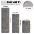 thumbnail image 2 of Kitchen Mats for Floor Set of 3, Gray Flower Design Non-Slip Kitchen Anti Fatigue Rugs Washable, 17"x47"+17"x30"+17"x59", 2 of 7