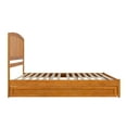 thumbnail image 3 of Lucia King Wood Platform Bed with Panel Footboard & TXL Trundle in Light Toffee, 3 of 5