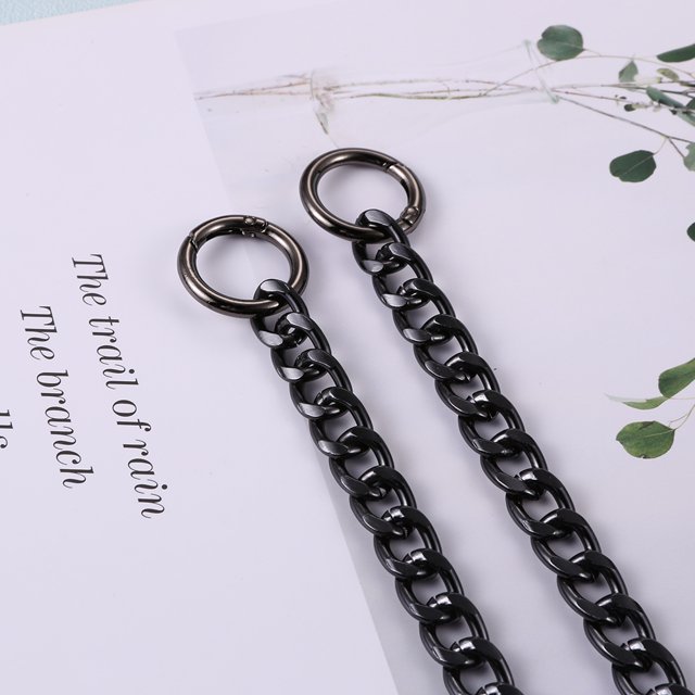 Bolsa Bolso de metal Hebilla Cadena DIY Mango Reemplazo Correa de hombro (Negro) Ehuebsd Nuevos Originales