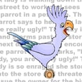 thumbnail image 2 of CafePress - Parrot Joke - Cute Infant Baby Football Bodysuit, 2 of 3