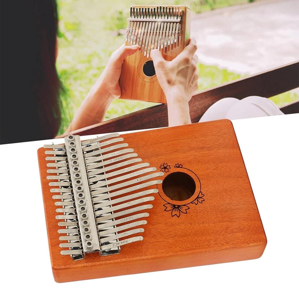 Yihuala Portable Wooden Kalimba 17 Keys Pocket Thumb Piano Adults & Music Beginners