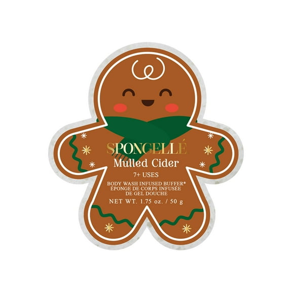 Spongellé - Mulled Cider Gingerbread Holiday Buffer Christmas Stocking