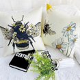 thumbnail image 5 of Bee Pillow Covers 18x18 Set Of 4 Cushion Covers Farmhouse Throw Pillows Case Spring Home Decoration, 5 of 5