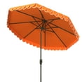 thumbnail image 3 of SAFAVIEH Elegant 9' Market Auto Tilt Patio Umbrella, Orange, 3 of 5