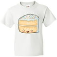 thumbnail image 3 of Inktastic Cute Smiling Cake with Confetti Sprinkles Youth T-Shirt, 3 of 5