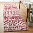 thumbnail image 2 of SAFAVIEH Arizona Teagan Geometric Shag Runner Rug, Ivory/Red, 2'3" x 8', 2 of 8
