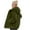Army Green, variant on Winter Coats for Women Solid Color Fleece Zip Up Jacket Plus Size Fall Fashion Long Sleeve Hooded Outerwear Khaki L