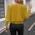 thumbnail image 6 of Women's Solid Color Sportswear Long Sleeved Pullover Top, 6 of 7