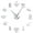 Silver,27inch, variant on Kitchen Cooking Tools DIY Giant Wall Clock Frameless Large Watches Big Kitchen Wall Stickers Horologe Decorative Design For Home(Silver,27inch)