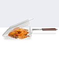 thumbnail image 4 of para parrilla, 3 secciones divididas, rejillas, extraíble antiescaldado, portátil para , para , shamjiam cesta para barbacoa, 4 of 8