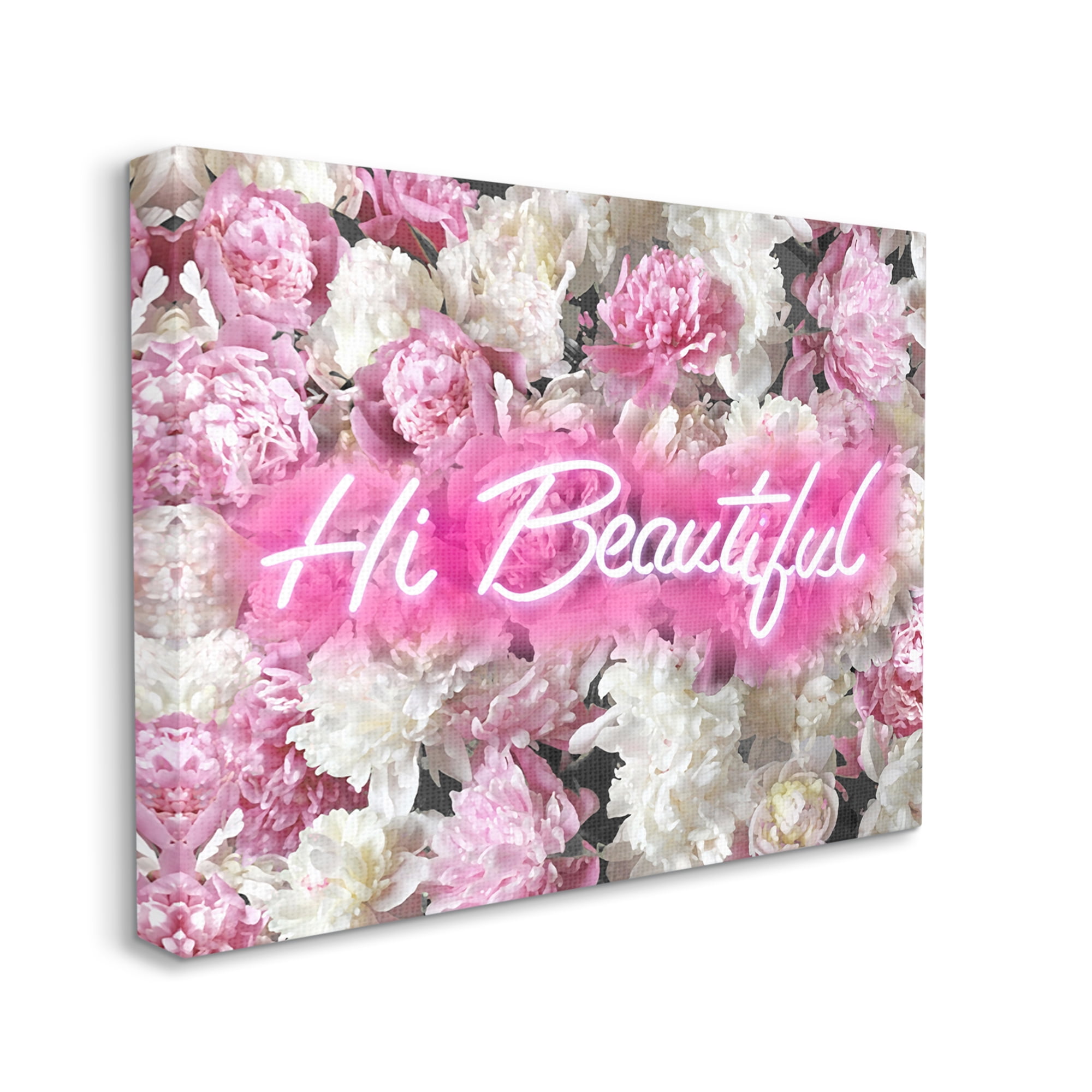 Stupell Industries Hi Beautiful Florals Botanical & Floral Painting Gallery Wrapped Canvas Art Print Wall Art, 48 x 36