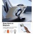 thumbnail image 4 of TORRAS Magnetic Slim-Fit for iPhone 16 Pro Max Case, Ultra-Thin 16 ProMax Phone Case Compatible with MagSafe, Light Anti-Scratch Matte Hard PC Bayer 6.9 inch OriginFit, Black,Grey, 4 of 5