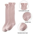 thumbnail image 3 of Spring and summer baby medium tube socks female baby socks vertical strip double needle children's socks suitable for babies and toddlers, 3 of 5