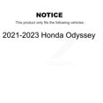 thumbnail image 2 of Transit Auto Front Rear Ceramic Pads and Coated Disc Brake Rotors Kit for Car 2021-2023 Honda Odyssey KGA-105021, 2 of 11